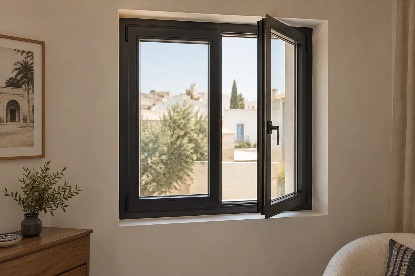Fenêtre aluminium sur mesure en Tunisie.