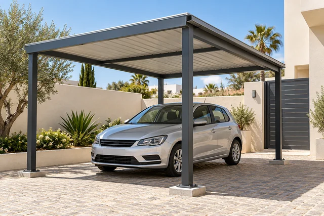 Inspiration d’abri métallique pour voiture