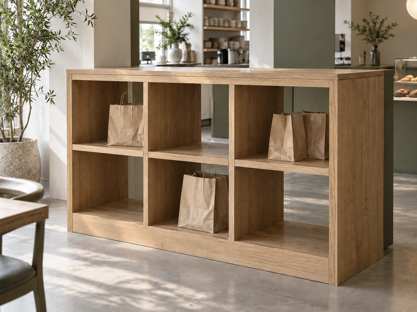 Meuble de retrait take-away