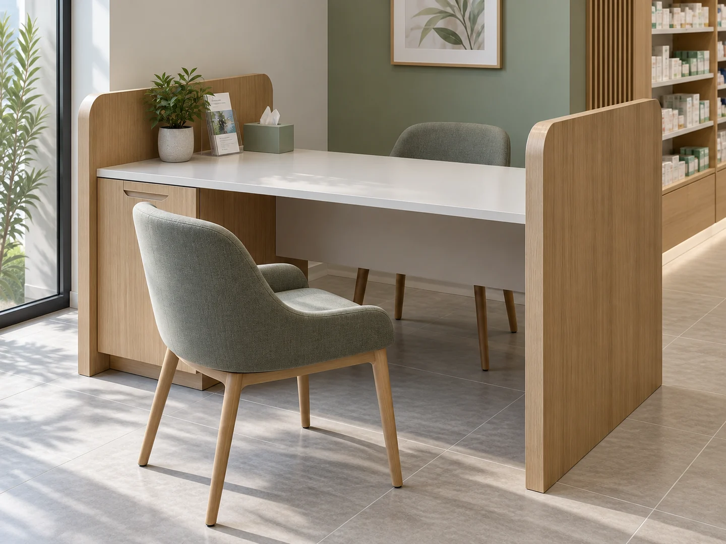 Table de conseil assis pharmacie