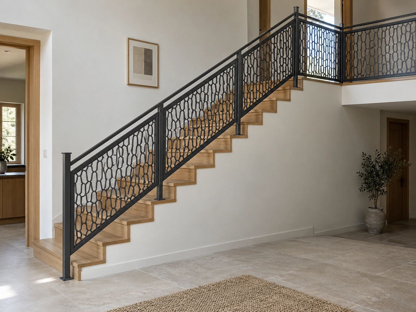 Simulation : Garde-corps escalier