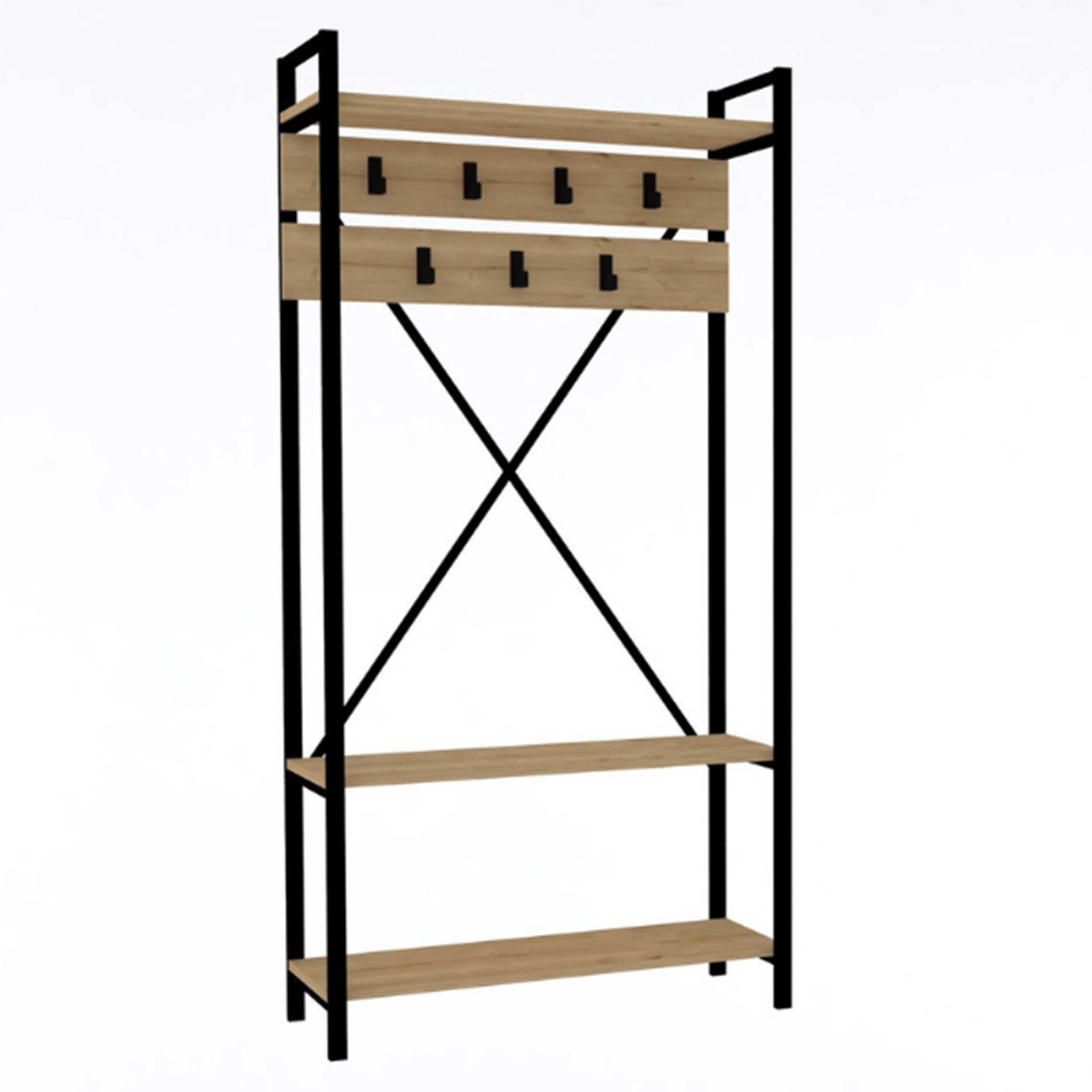 Alfa H Meuble d'entrée | 100 % MÉLAMINE | Saphir - Image 4