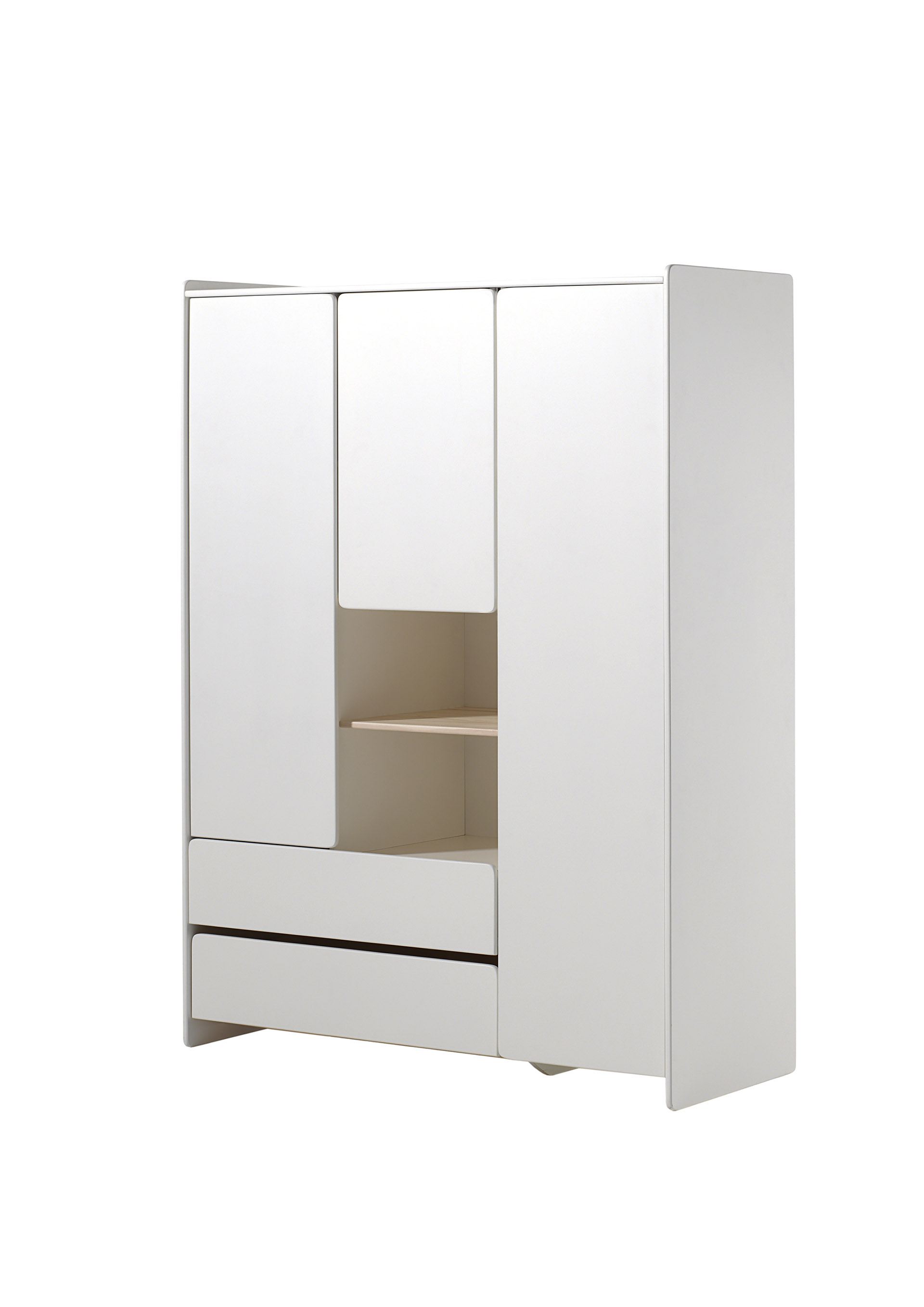Armoire 3 portes Kiddy - blanc - Image 6