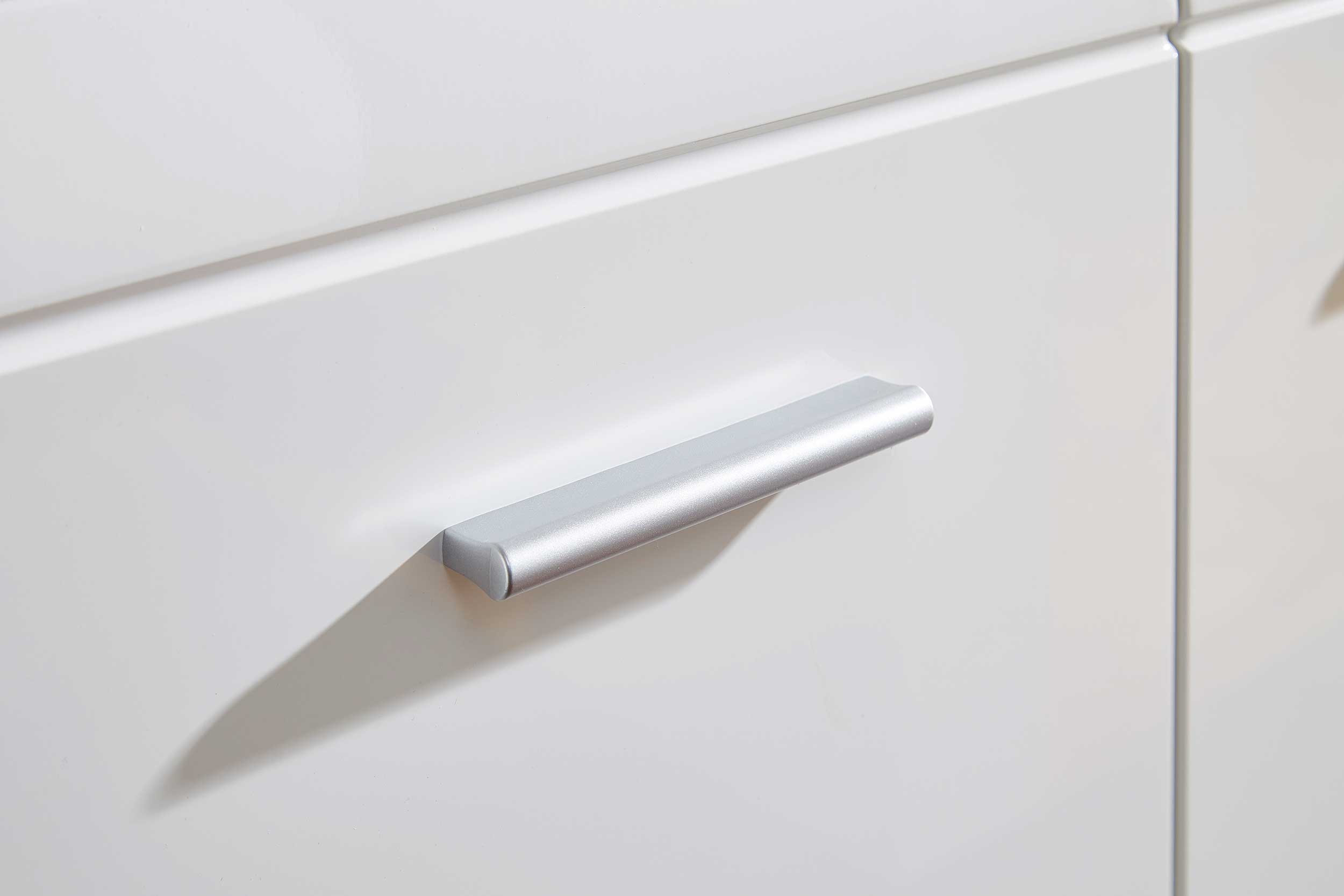 Armoire à chaussures Allan 134cm avec 3 portes - blanc brillant - Image 5