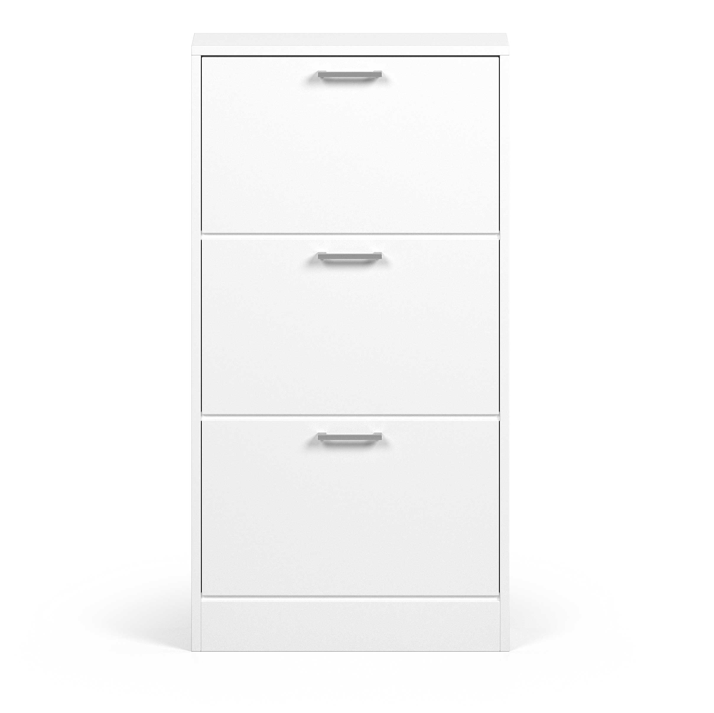 Armoire à chaussures Carini 3 tiroirs - blanc - Image 5