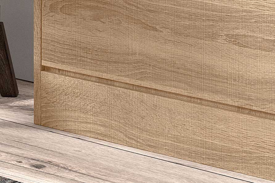 Armoire à chaussures Carini 3 tiroirs - sonoma clair - Image 6