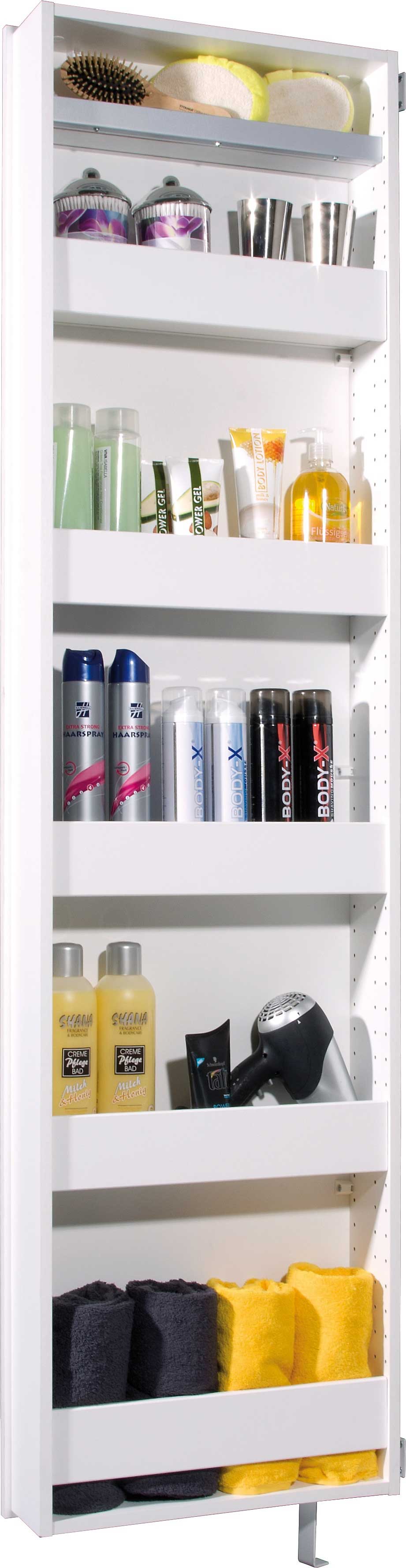 Armoire à chaussures & de rangement pivotante Larsen - blanc - Image 5