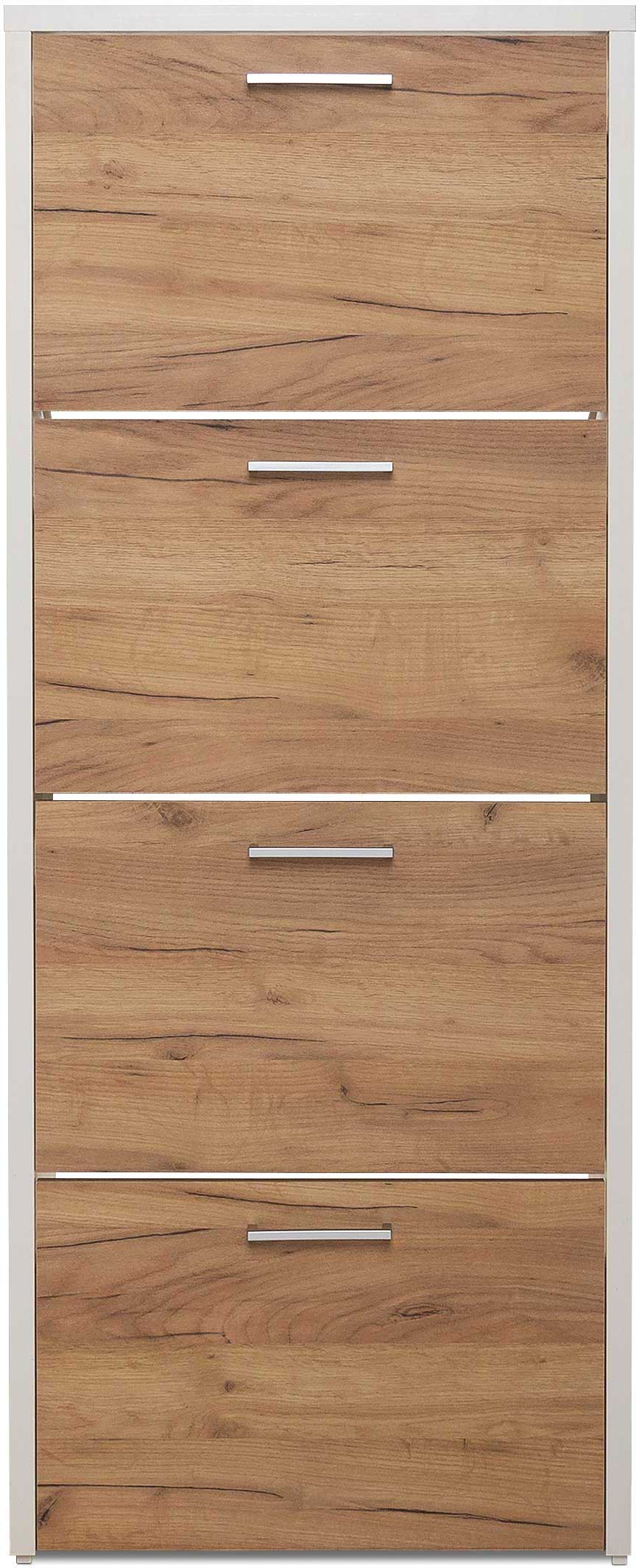 Armoire à chaussures Fulda 4 tiroirs - blanc/chêne - Image 7