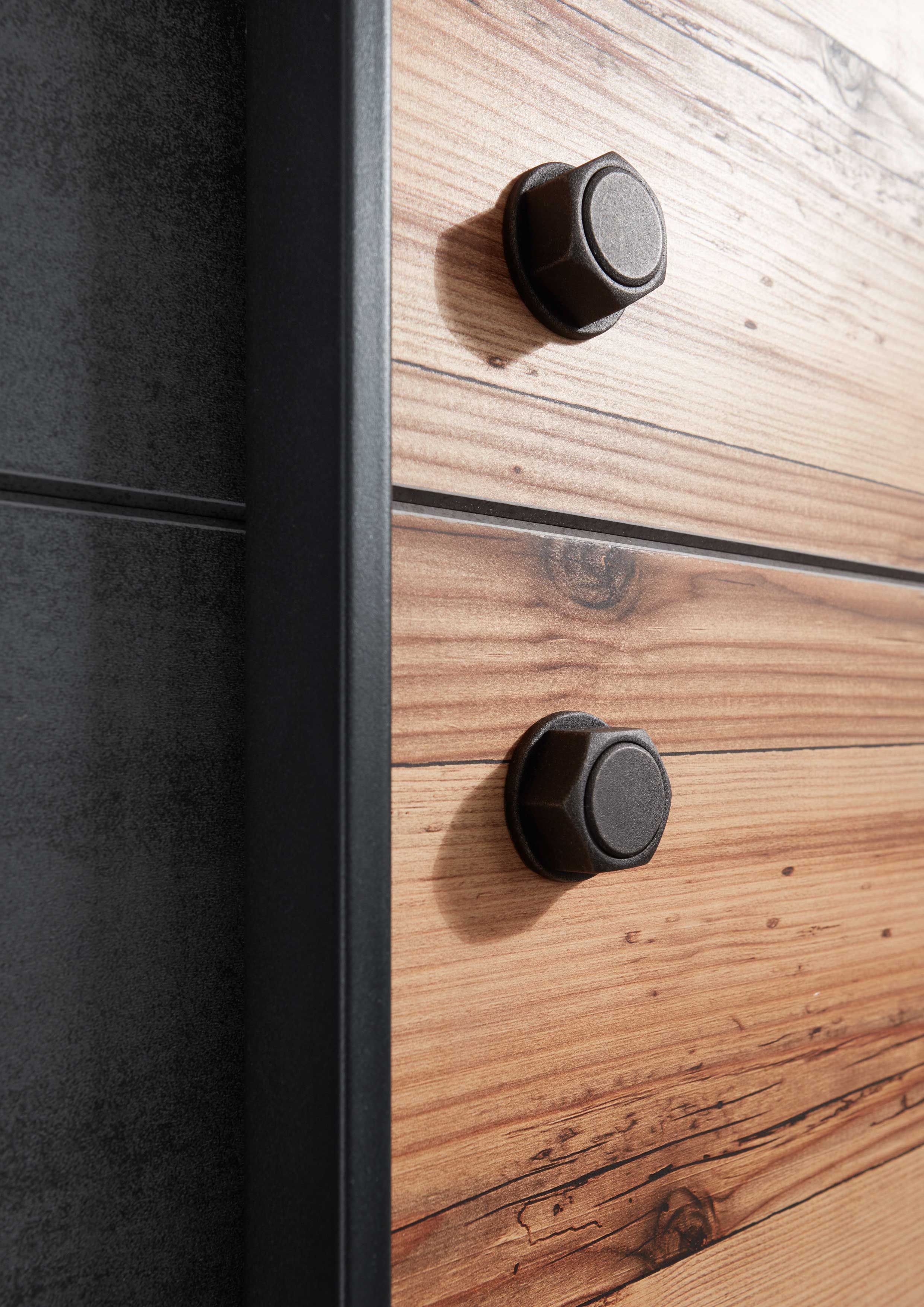 Armoire à vêtements Kalas 270cm avec 2 portes - gris/brun - Image 3