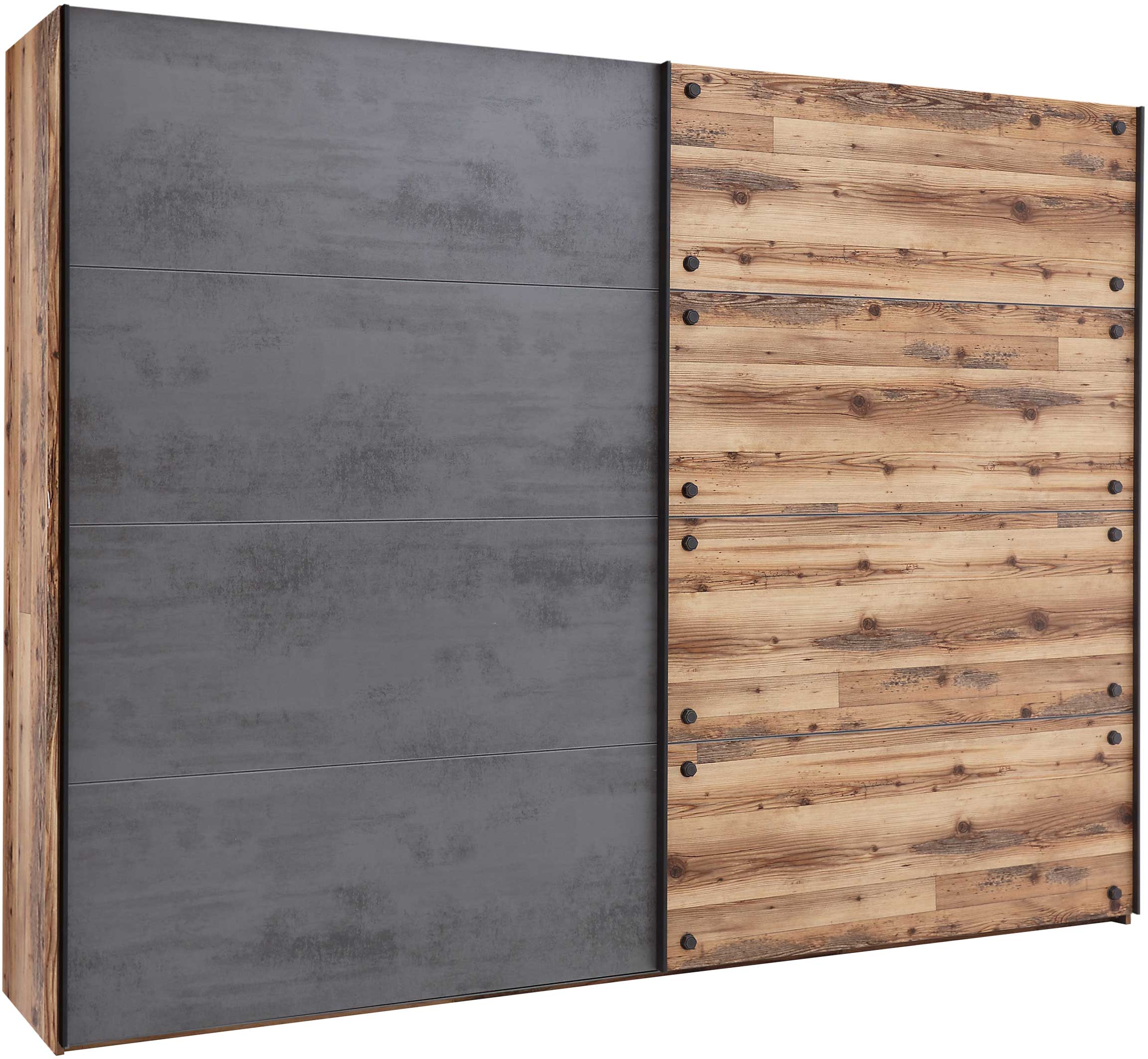 Armoire à vêtements Kalas 270cm avec 2 portes - gris/brun - Image 10