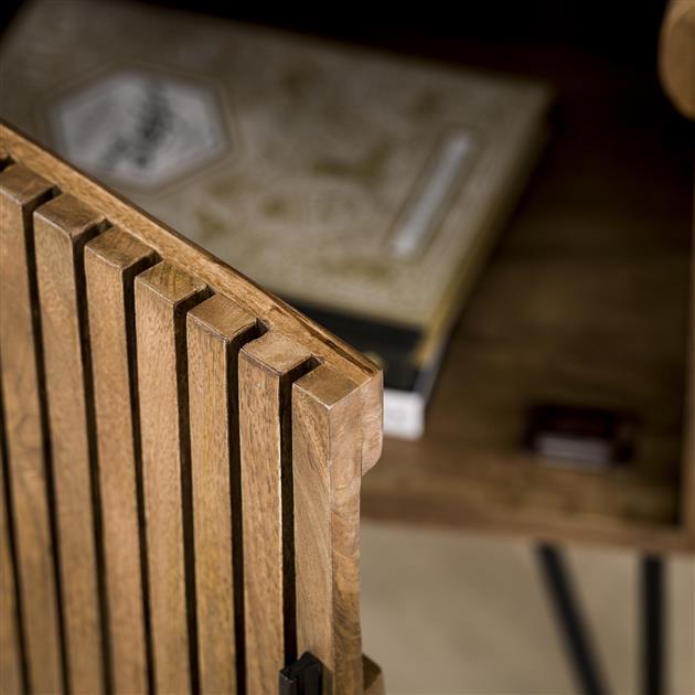 Armoire à vin Hutas 1 porte - bois de manguier - Image 5