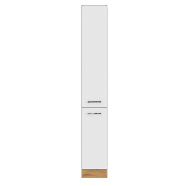 Armoire apothicaire Sorrella 30cm 2 tiroirs - blanc/chêne - Image 8