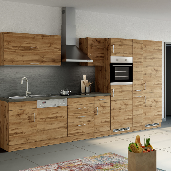 Armoire apothicaire Sorrella 30cm 2 tiroirs - chêne - Image 4