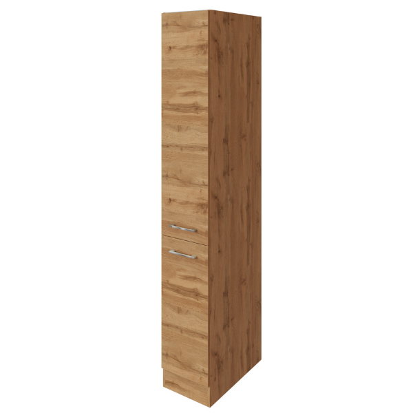 Armoire apothicaire Sorrella 30cm 2 tiroirs - chêne