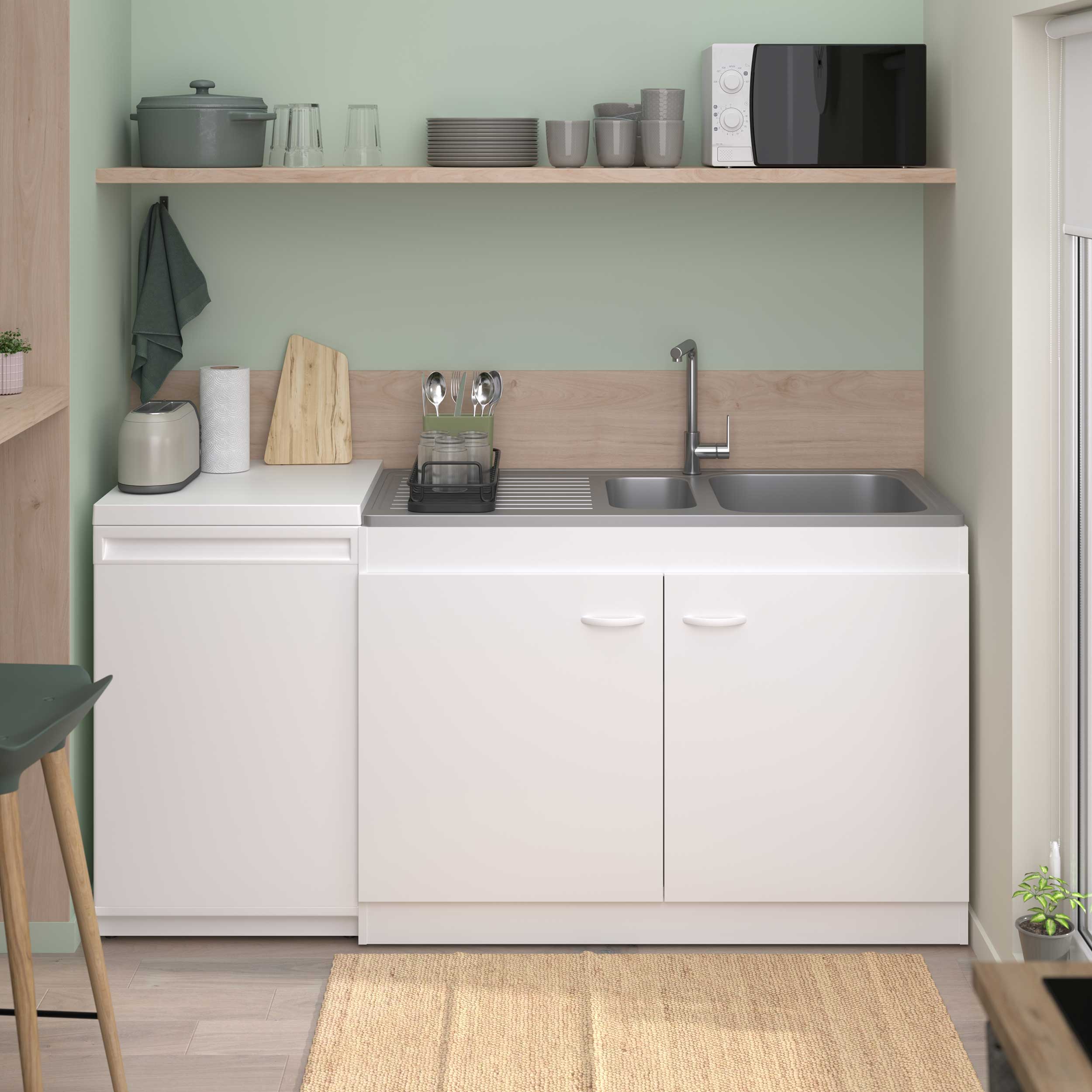 Armoire basse pour évier avec 2 portes (120 cm). - Image 11