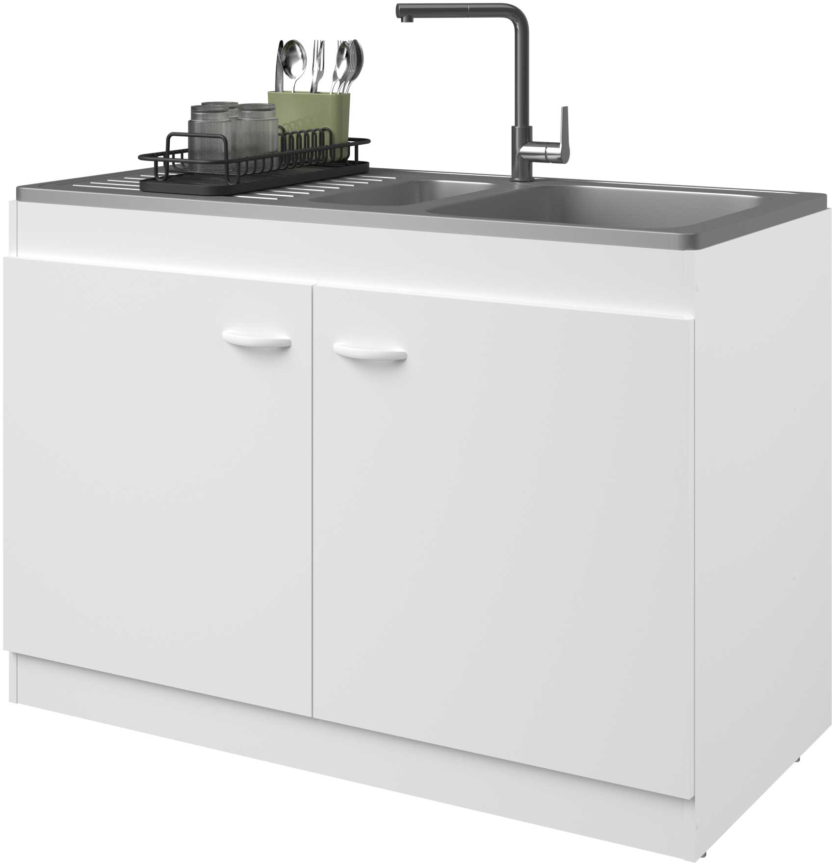 Armoire basse pour évier avec 2 portes (120 cm). - Image 9