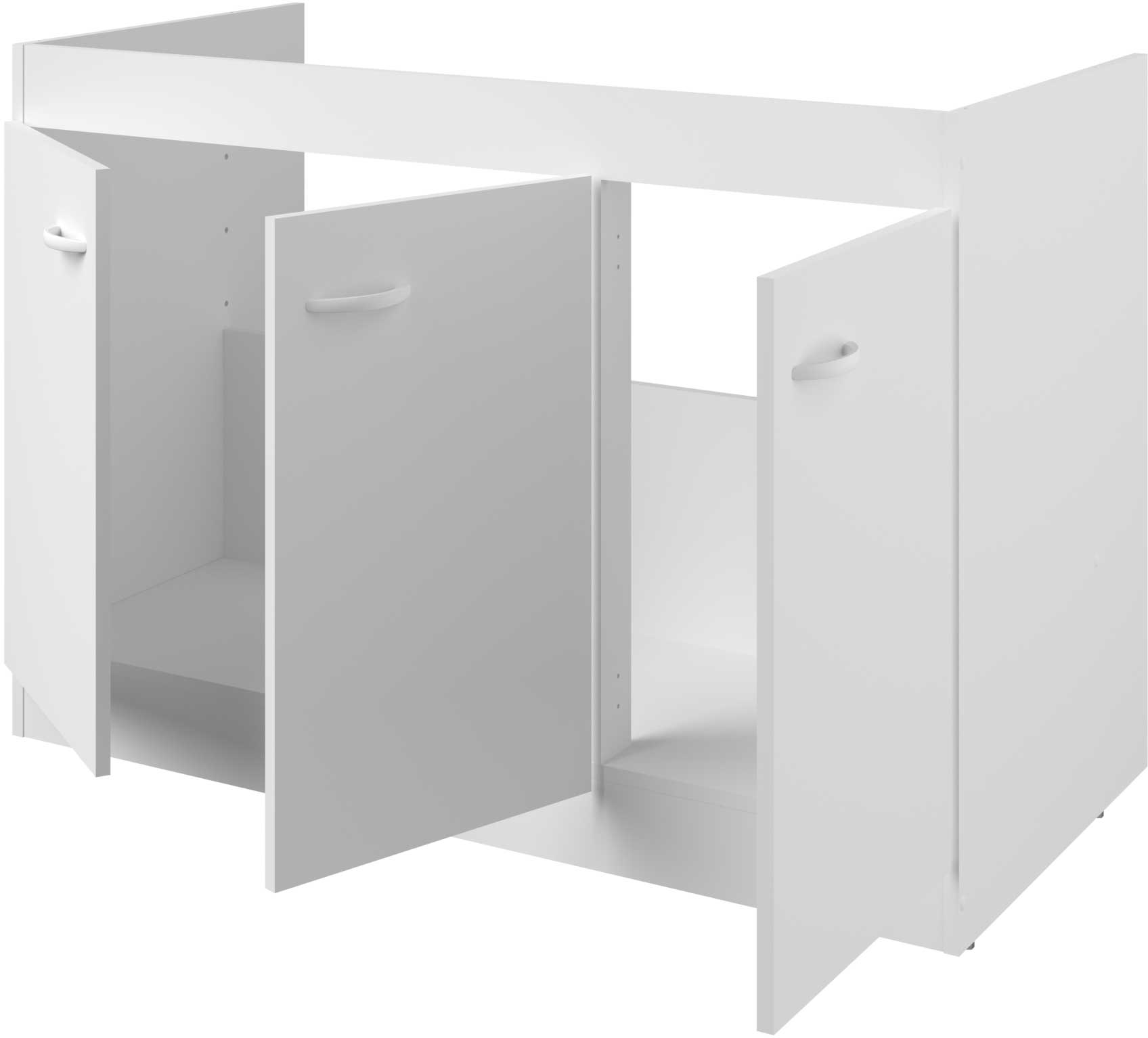 Armoire basse pour évier avec 3 portes (120 cm). - Image 3