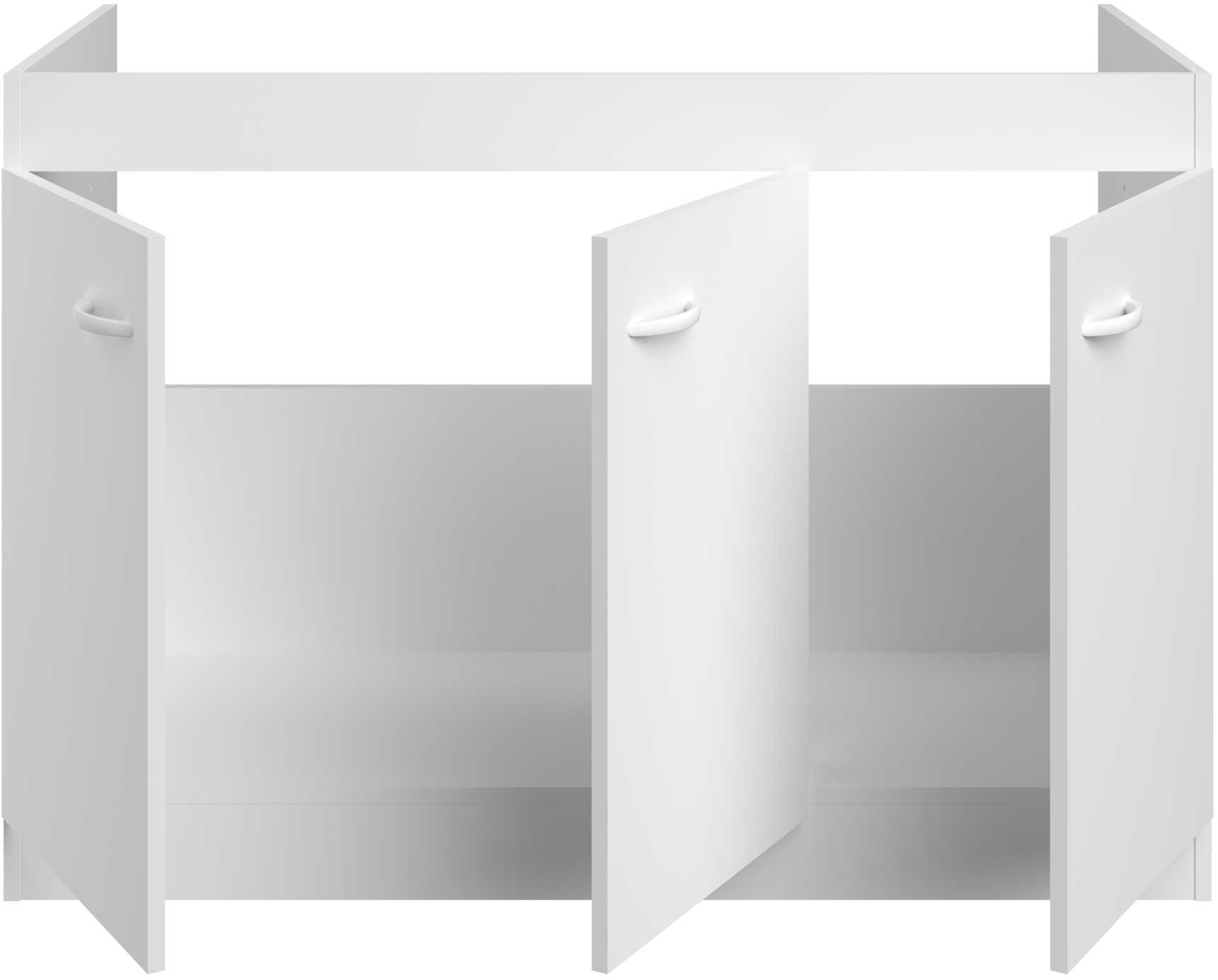 Armoire basse pour évier avec 3 portes (120 cm). - Image 4