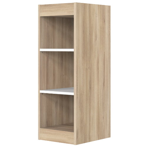 Armoire Binno 38x90cm - chêne/blanc - Image 1