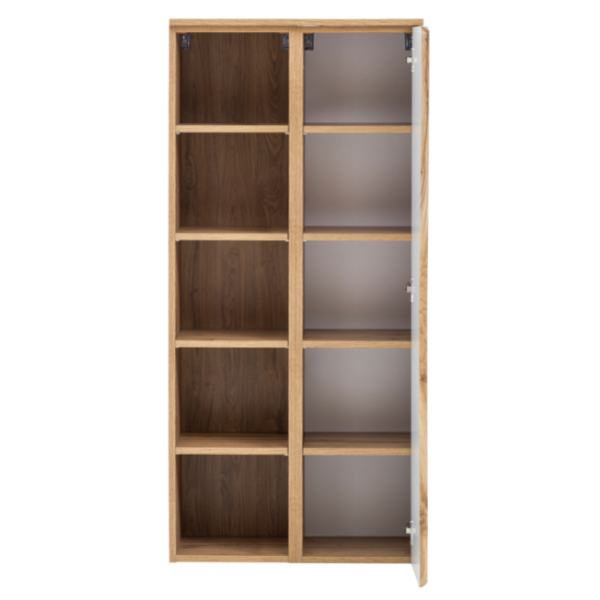 Armoire colonne Karan 60cm 1 porte - chêne - Image 6