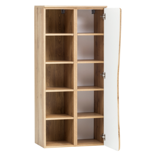 Armoire colonne Karan 60cm 1 porte - chêne - Image 7