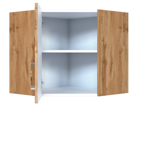 Armoire d'angle Sorrella 60cm 1 porte - chêne - Image 6