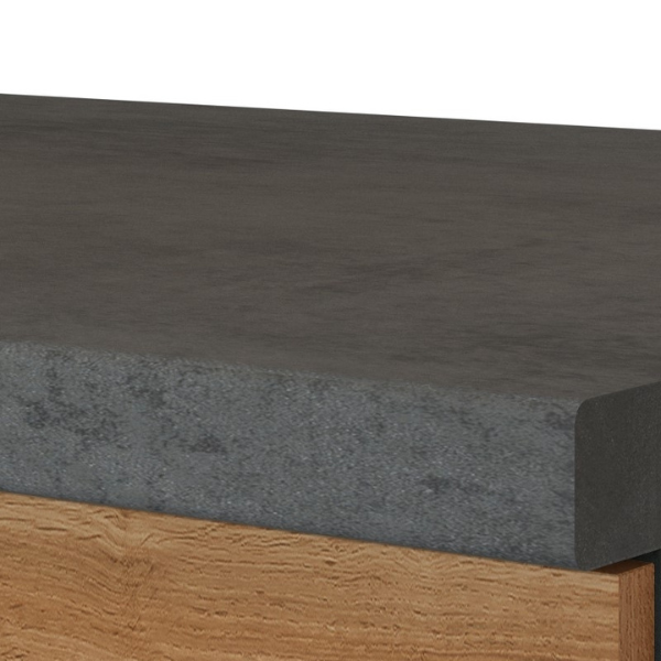 Armoire de cuisine pour plaque cuisson Sorrella 3 tiroirs - chêne/béton - Image 7