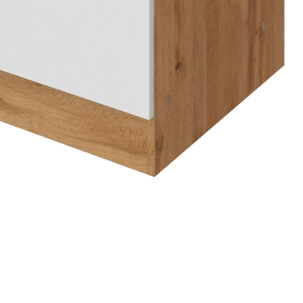 Armoire de cuisine Sorrella 50cm 1 porte & 1 tiroir - blanc/chêne - Image 5