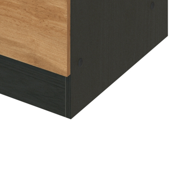 Armoire de cuisine Sorrella 50cm 1 porte & 1 tiroir - chêne/graphite - Image 5