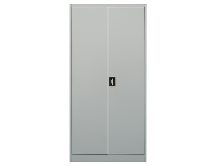 Armoire de rangement Meino 2 portes L80xH180 - gris - Image 4