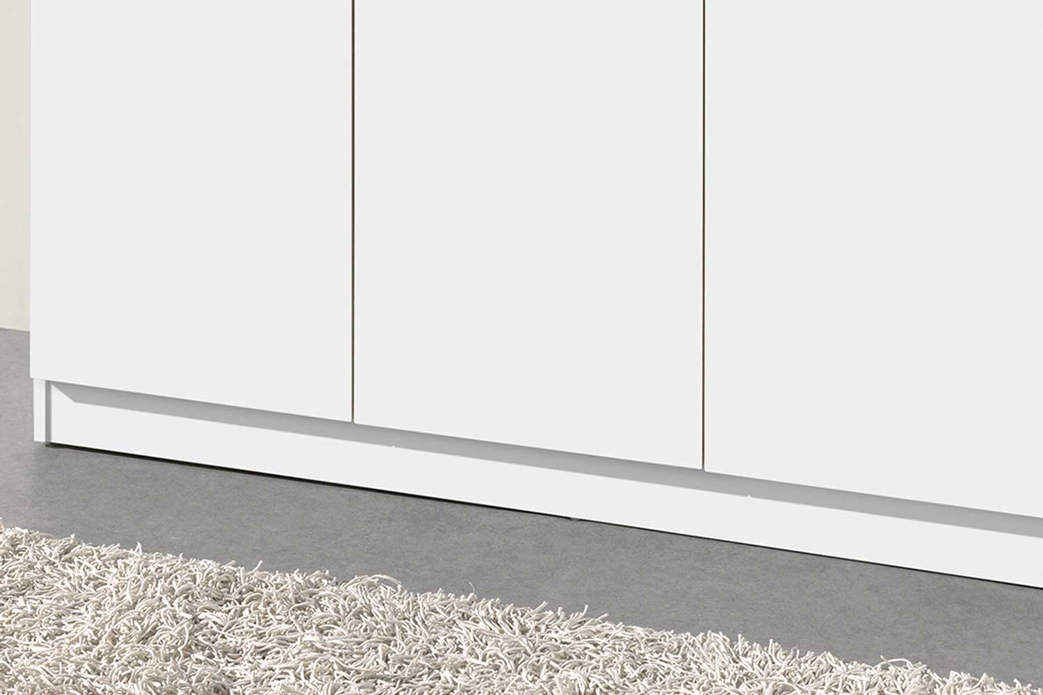 Armoire de rangement Ray 120cm à 3 portes et 4 tablettes - blanc - Image 5