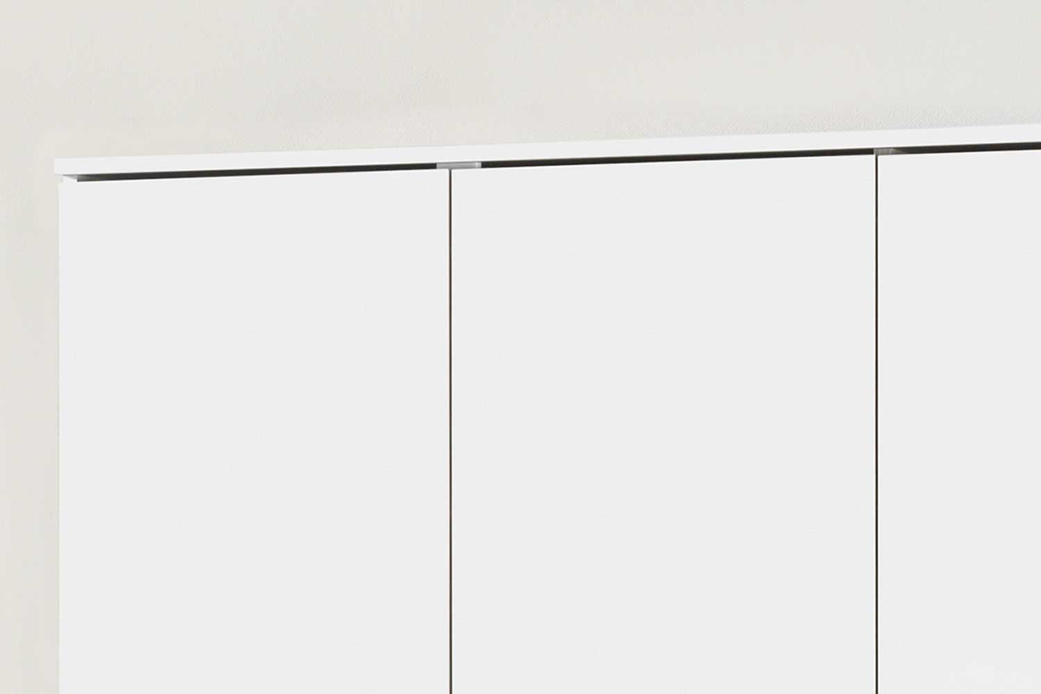 Armoire de rangement Ray 120cm à 3 portes et 4 tablettes - blanc - Image 8