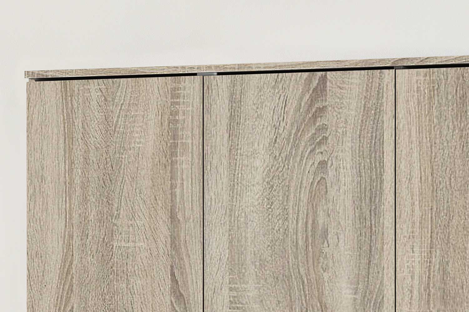 Armoire de rangement Ray 120cm à 3 portes et 4 tablettes - chêne sonoma - Image 8