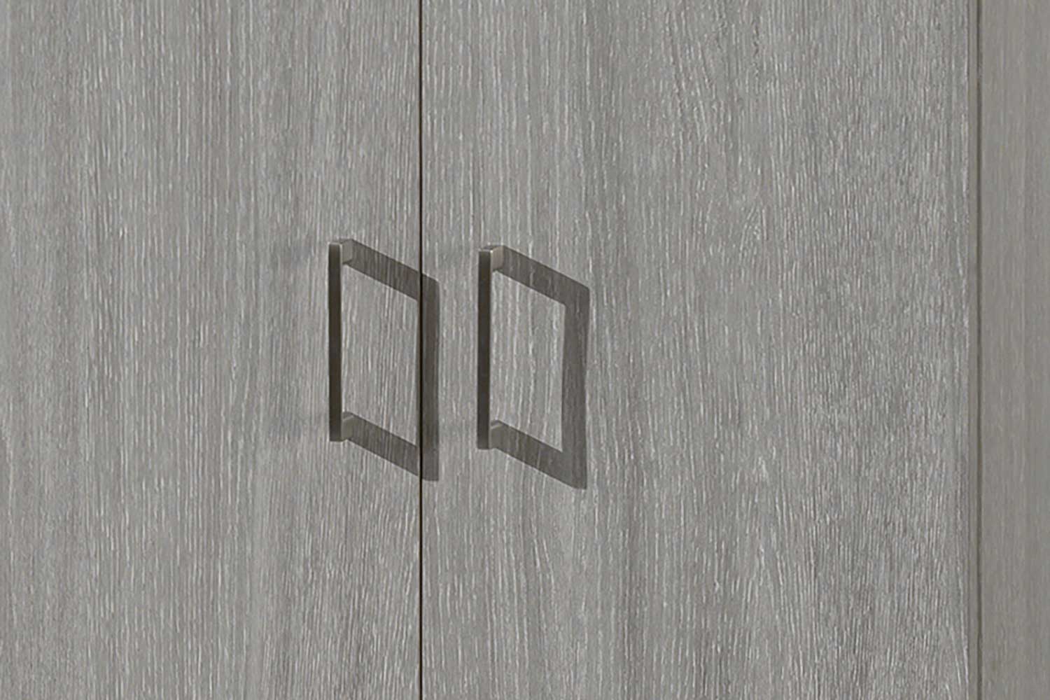 Armoire de rangement Ray 60cm à 2 portes et 4 tablettes - chêne gris - Image 5