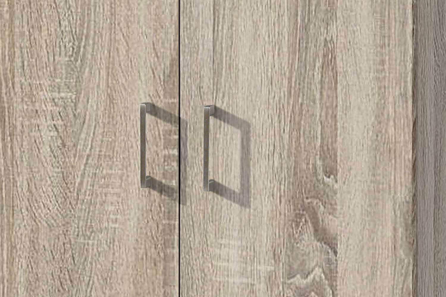 Armoire de rangement Ray 60cm à 2 portes et 4 tablettes - chêne sonoma - Image 4