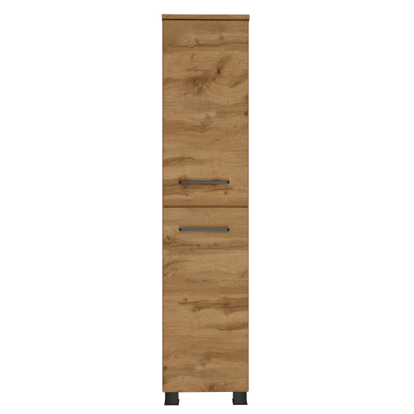 Armoire de salle de bain Malvo 30cm 2 portes - chêne/noir - Image 12