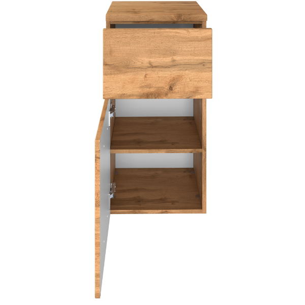 Armoire de salle de bain Pisca 40cm 1 porte & 1 tiroir - chêne - Image 12