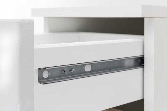 Armoire de salle de bains Small 25cm 1 tiroir & 1 porte - blanc brillant - Image 8