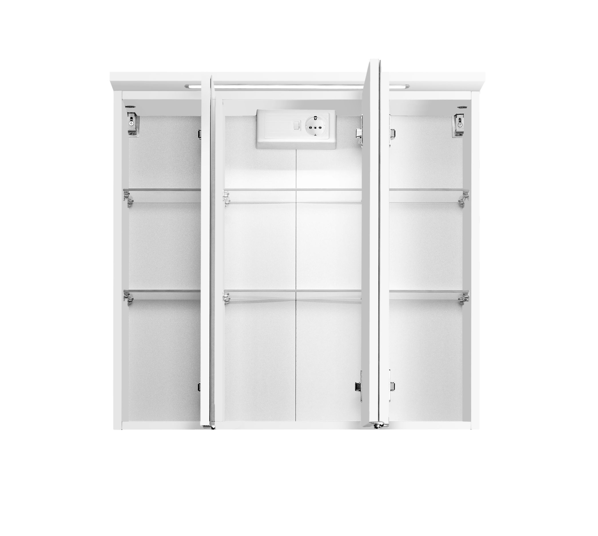 Armoire de toilette Bobbi 70cm modèle 1 3 portes & eclairage LED - blanc - Image 8