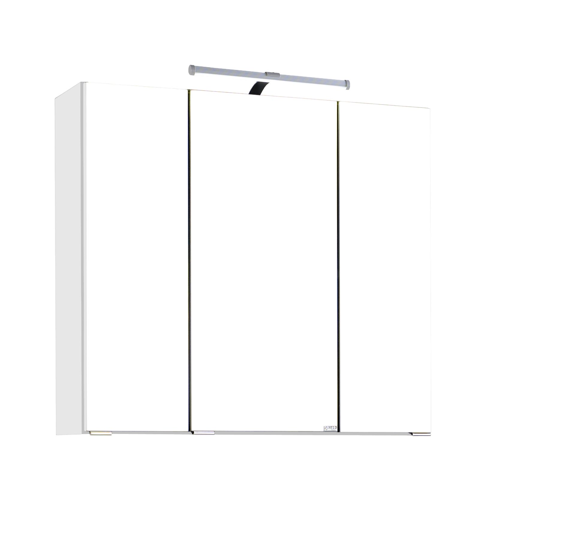 Armoire de toilette Bobbi 70cm modèle 2 3 portes & eclairage LED - blanc