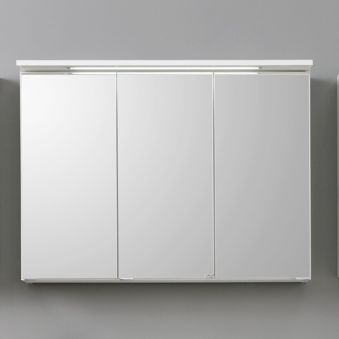 Armoire de toilette Bobbi 90cm modèle 1 3 portes & eclairage LED - blanc