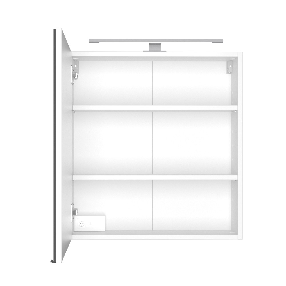 Armoire de toilette Dasa 60cm à 1 porte - blanc - Image 4