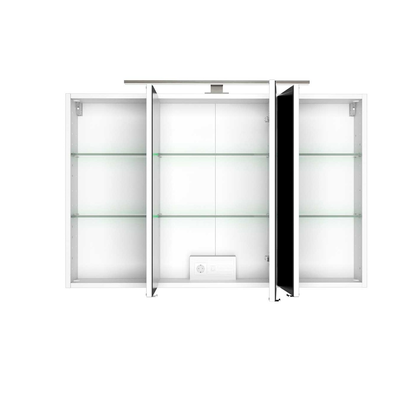 Armoire de toilette Hansen 100cm 3 portes - blanc - Image 11