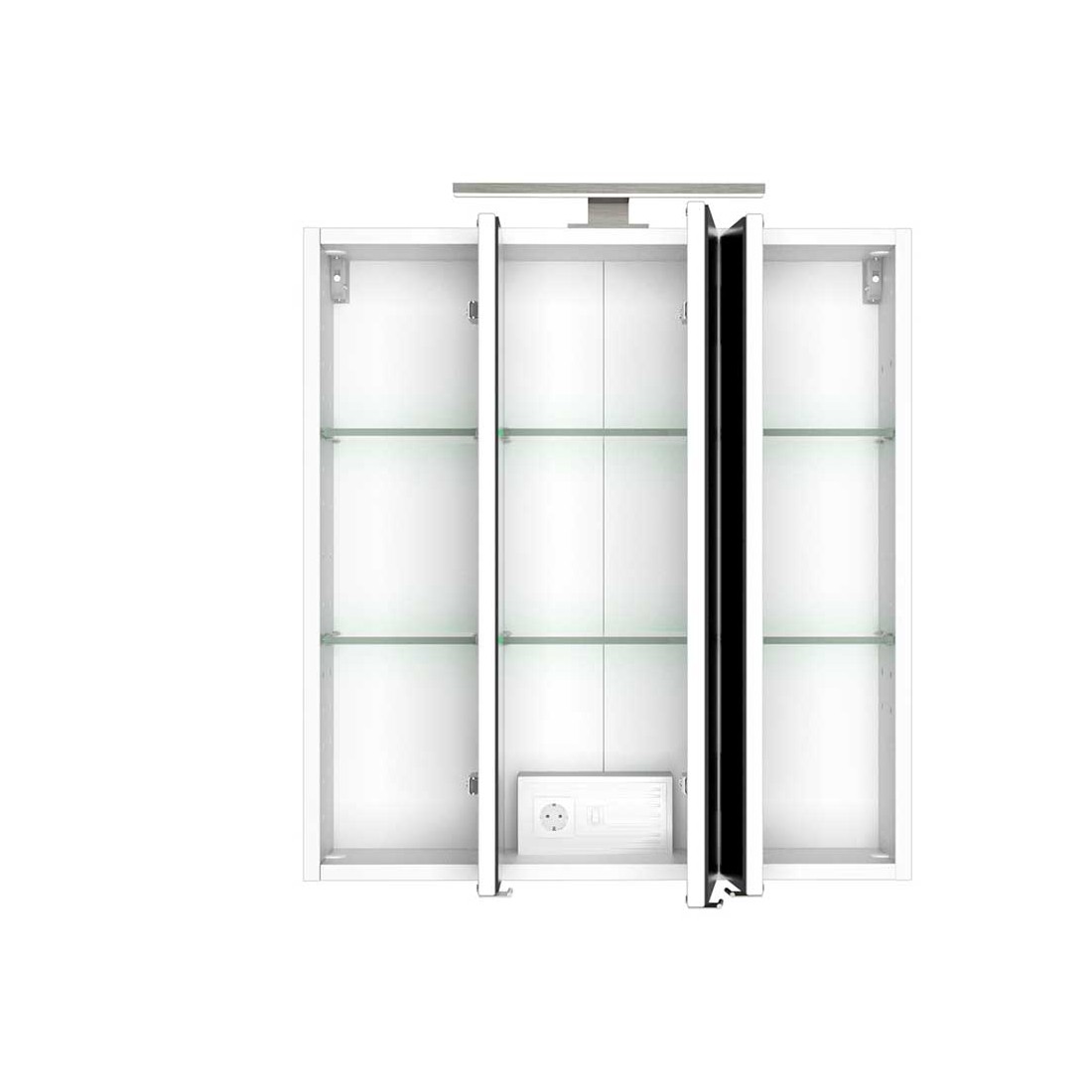 Armoire de toilette Hansen 60cm 3 portes - blanc - Image 11