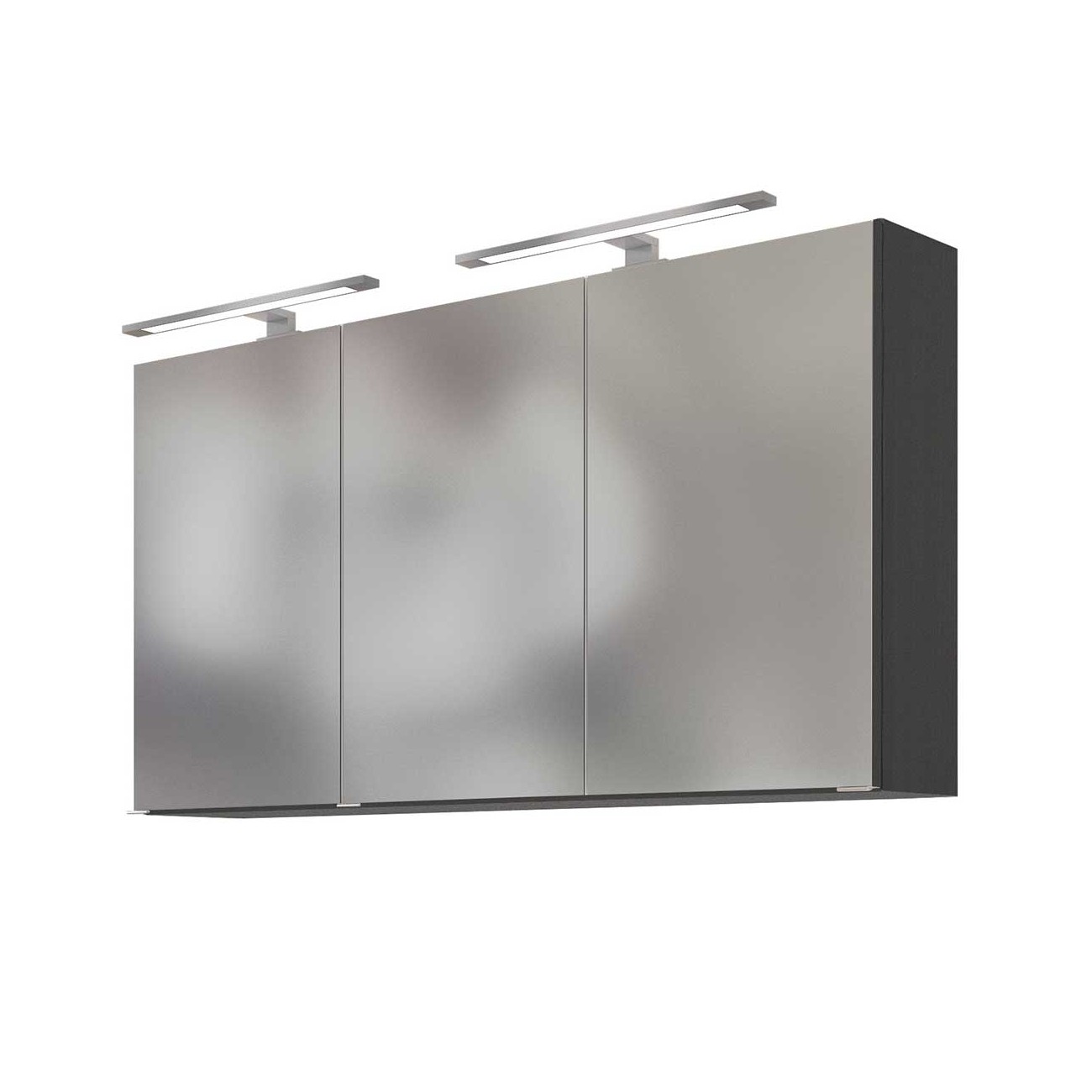 Armoire de toilette Lotuk 120cm 3 portes - gris graphite - Image 8