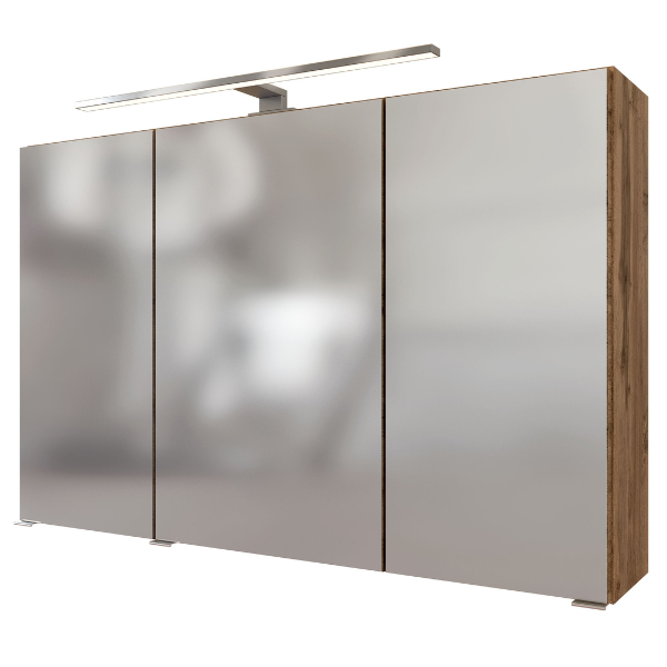 Armoire de toilette Pisca 100cm 3 portes - chêne - Image 9