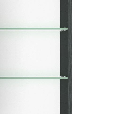 Armoire de toilette Pisca 100cm 3 portes - gris graphite - Image 8