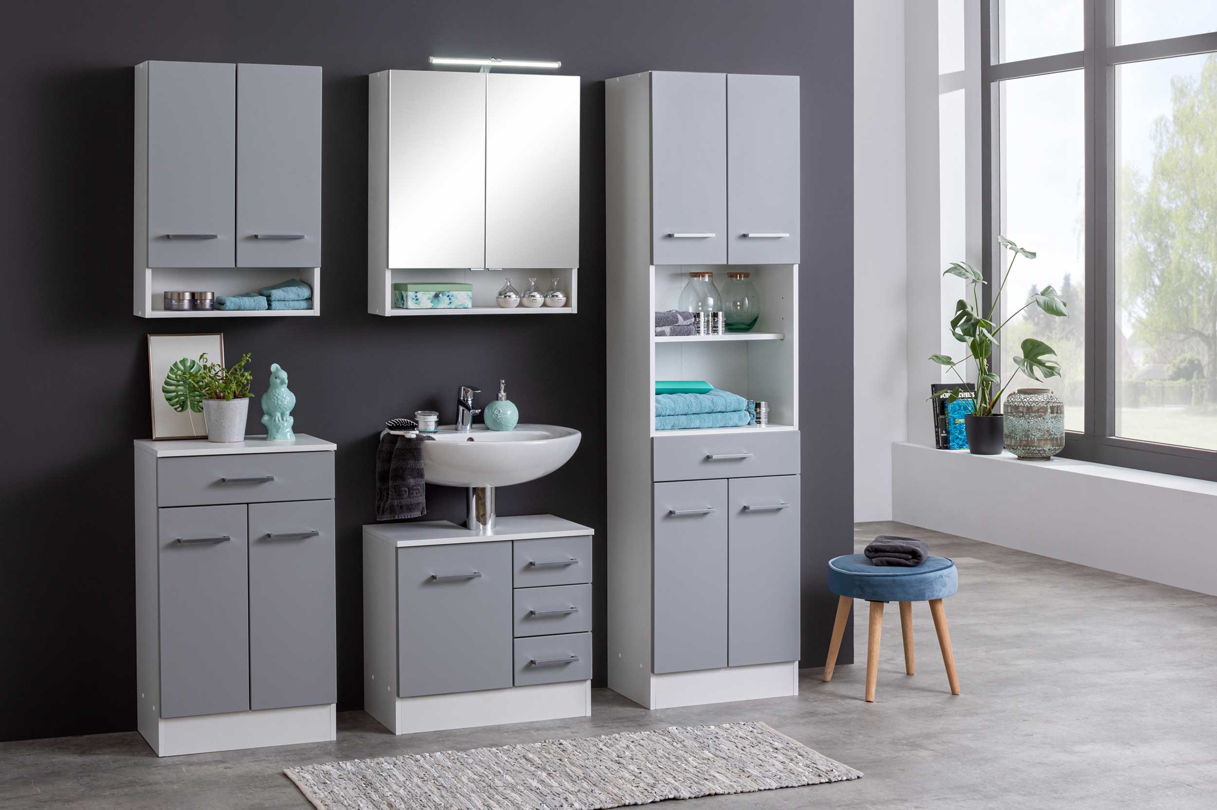 Armoire de toilette Ricca 60cm 2 portes - blanc - Image 10