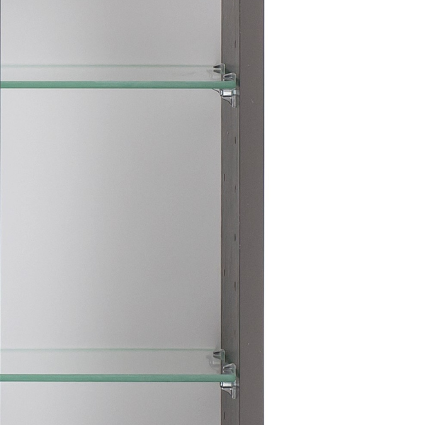 Armoire de toilette Vikas 100cm 3 portes avec éclairage - anthracite - Image 7