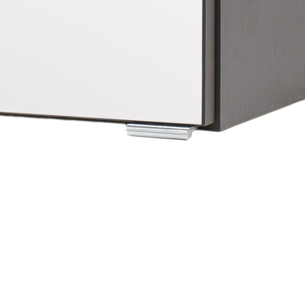 Armoire de toilette Vikas 120cm 3 portes avec éclairage - anthracite - Image 9